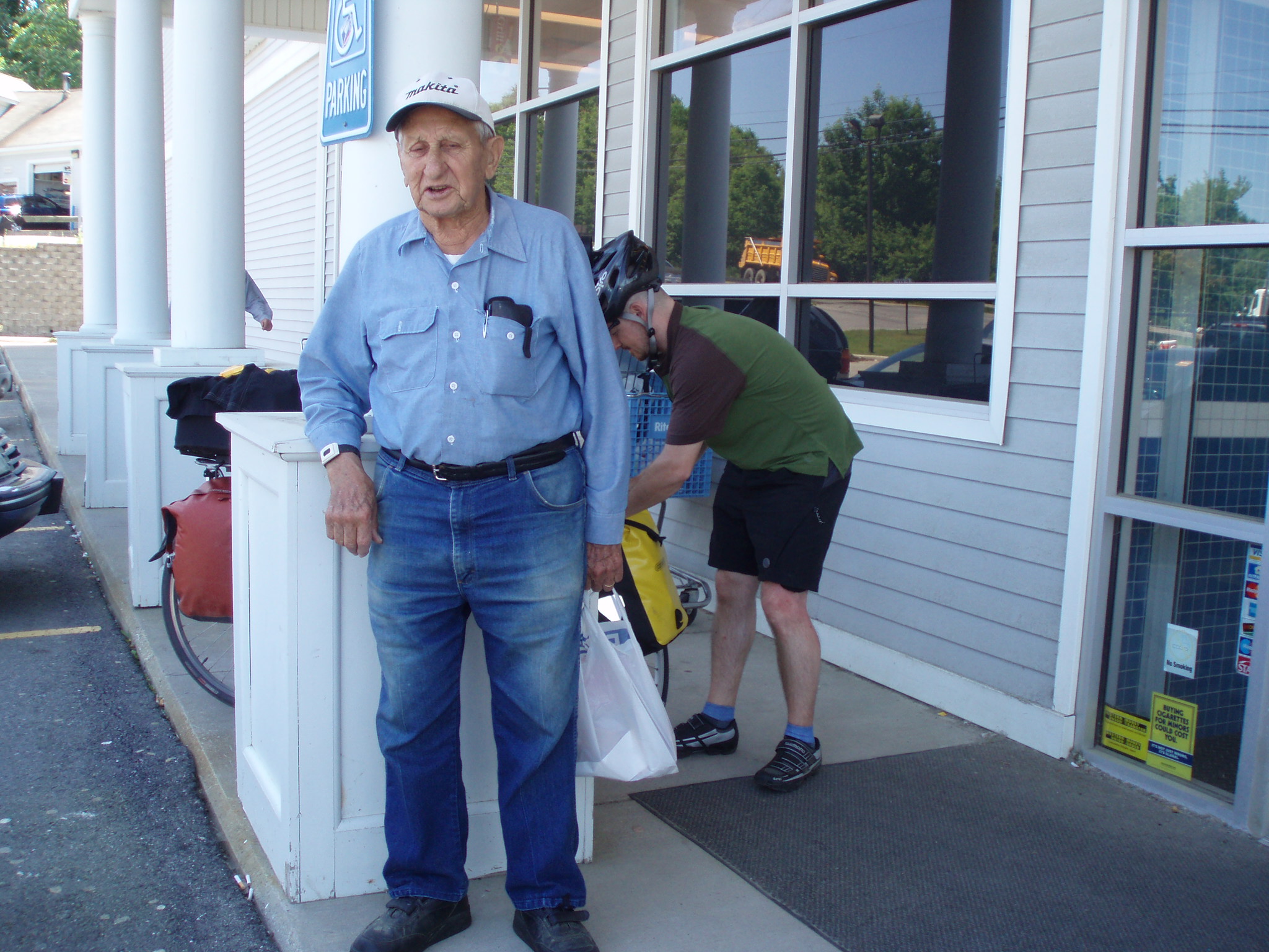 the old man we hang out at our 5th day of cross country biking