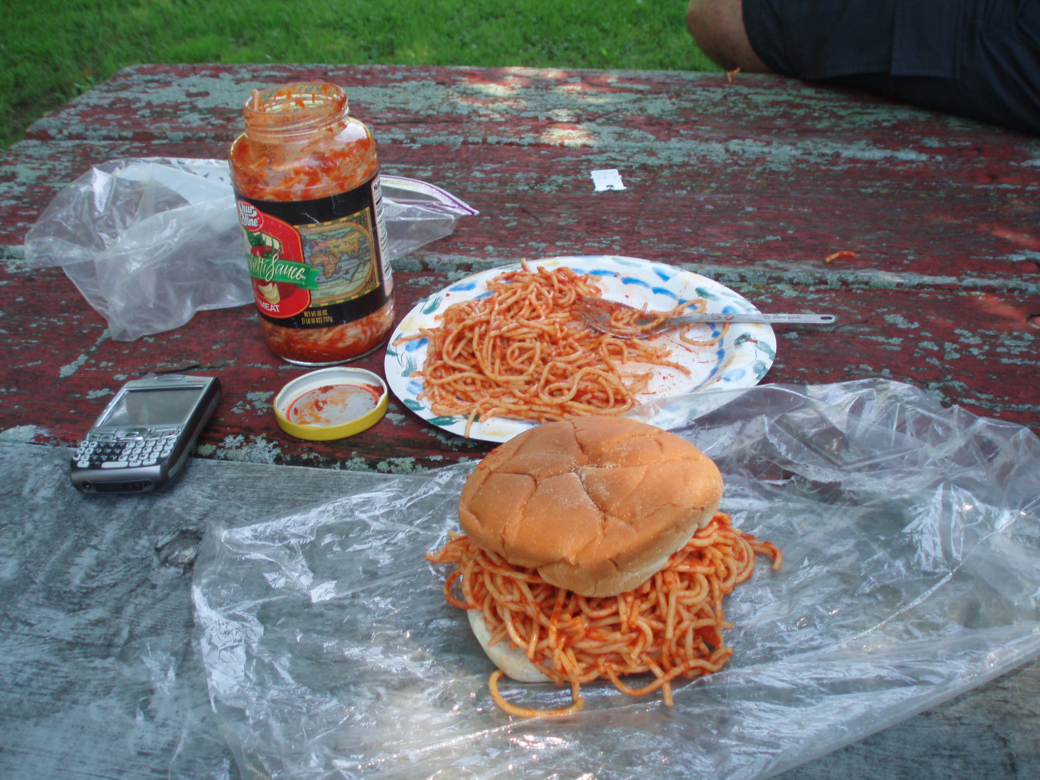 spaghetti sandwiches and bicycle touring