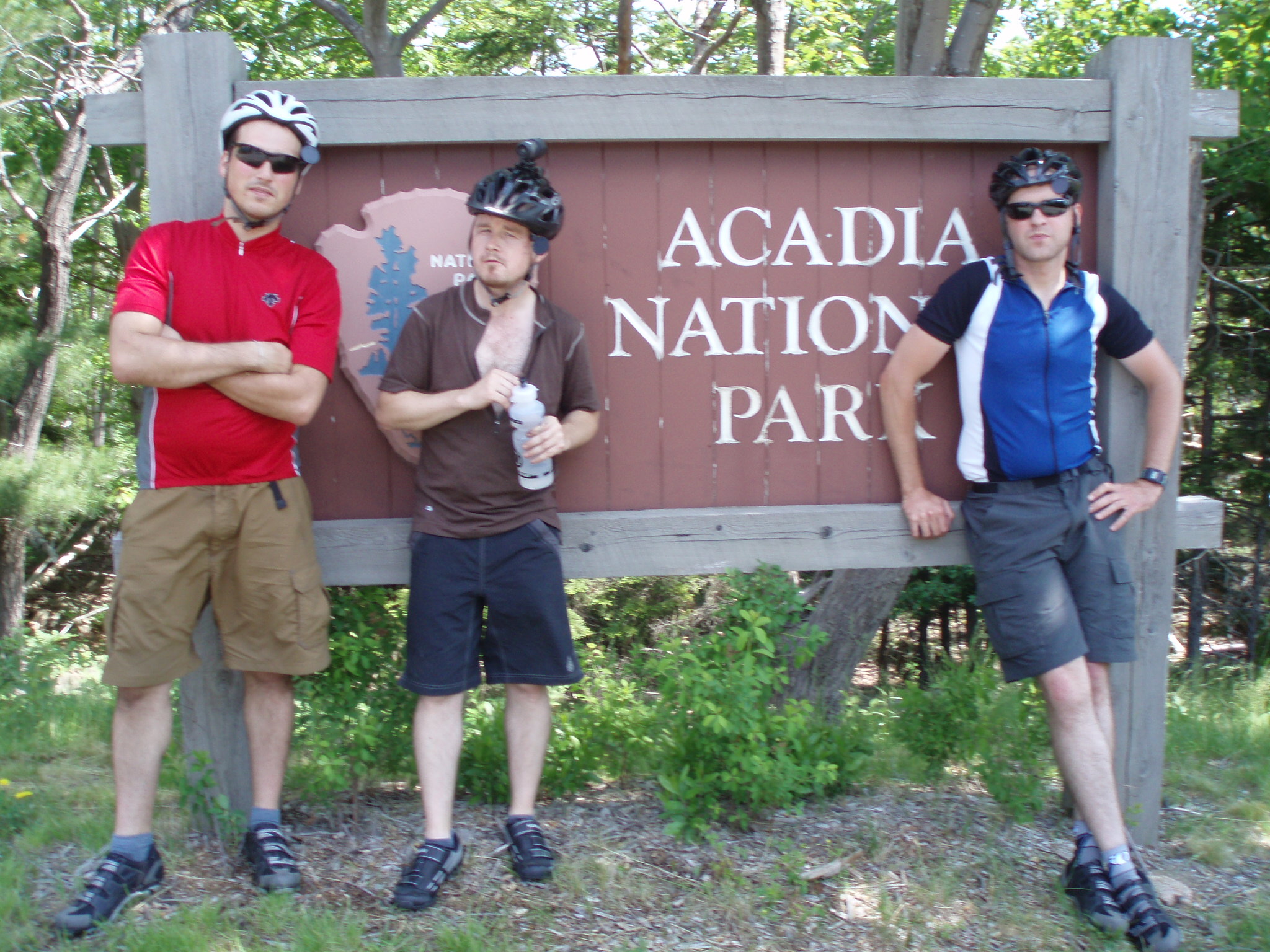 Group Photo of Mike Riscica, Jamie O' Brien and Chuck Van Winckle