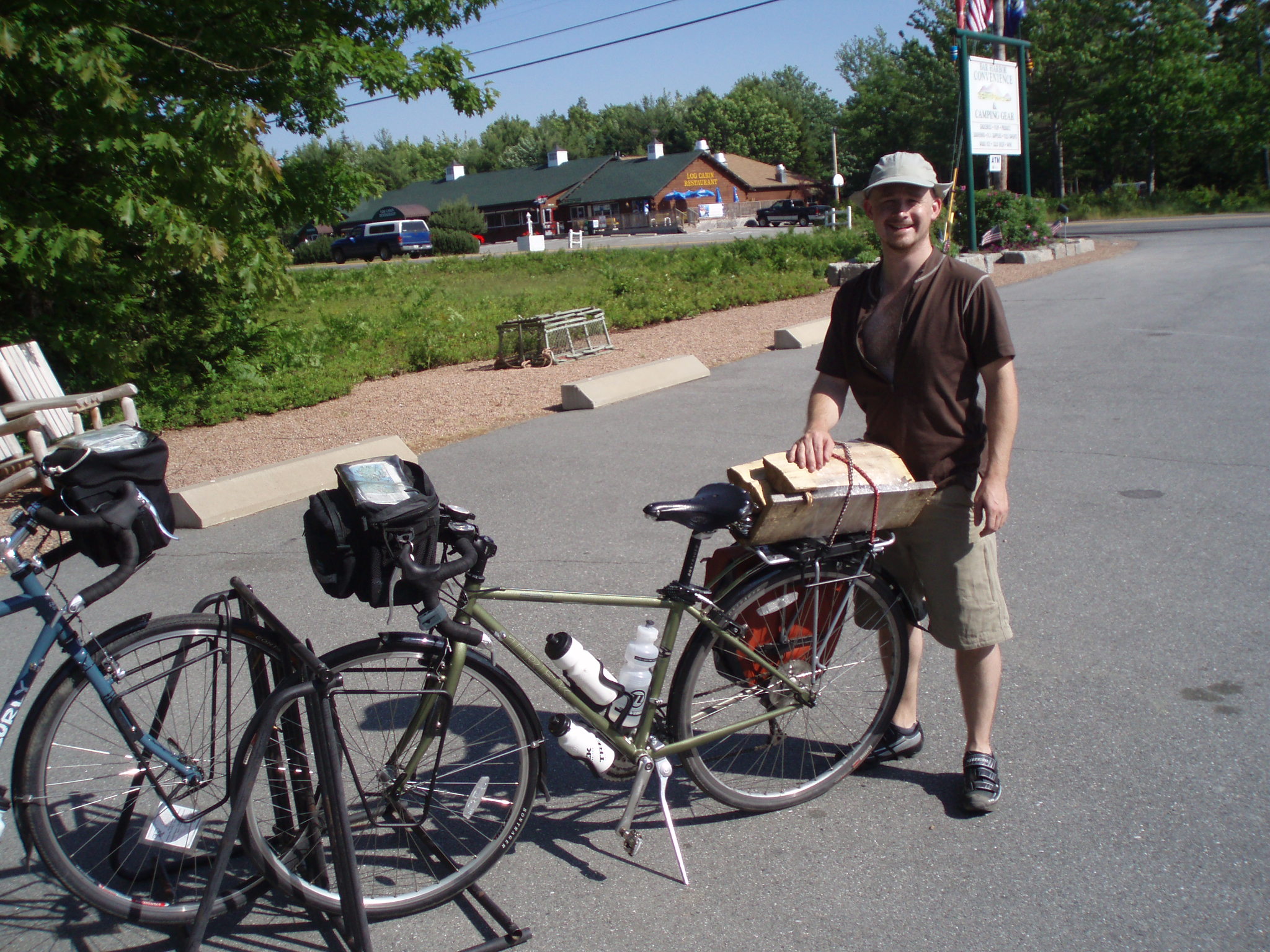 Chuck Van Winckle and his bike