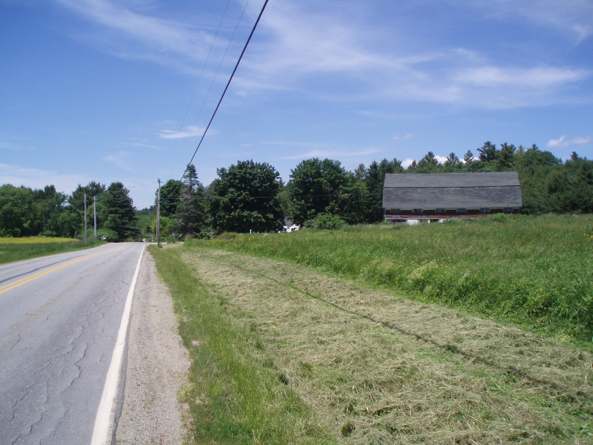 a house along the road we passed by on our cross country bike trip