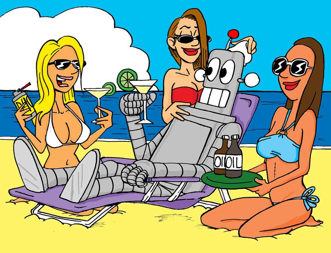 Robot beach